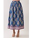 Jaylene Navy Floral Maxi Skirt