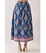 Jaylene Navy Floral Maxi Skirt