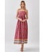 Amari Rust Floral Maxi Dress