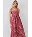 Amari Rust Floral Maxi Dress