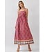 Amari Rust Floral Maxi Dress