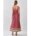 Amari Rust Floral Maxi Dress