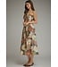 Deanna Teal Floral Midi Dress