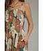 Deanna Teal Floral Midi Dress