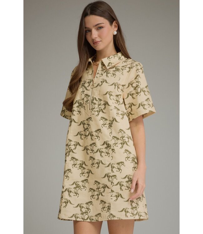 Faith Ecru Wild Horse Dress