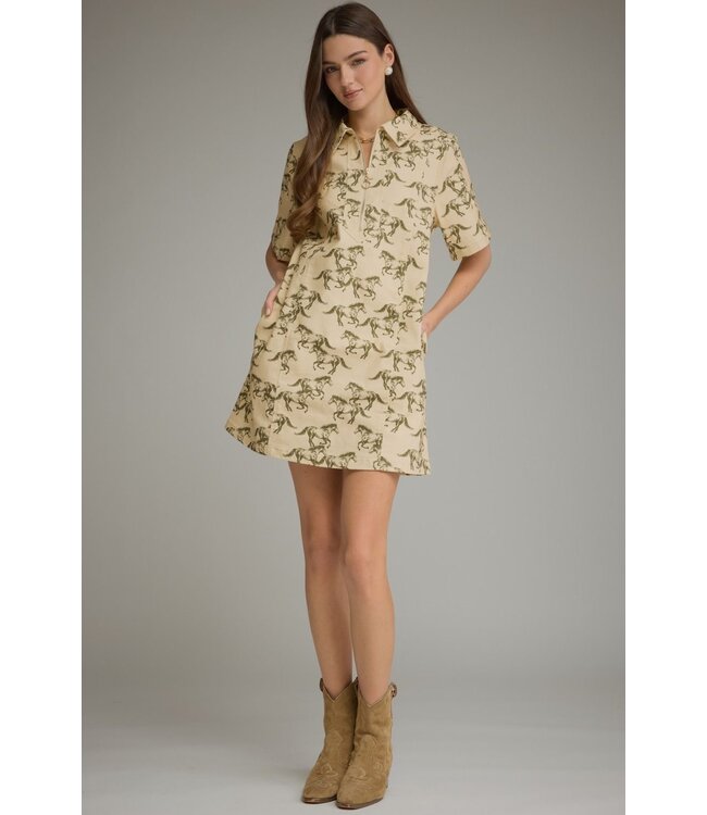 Faith Ecru Wild Horse Dress