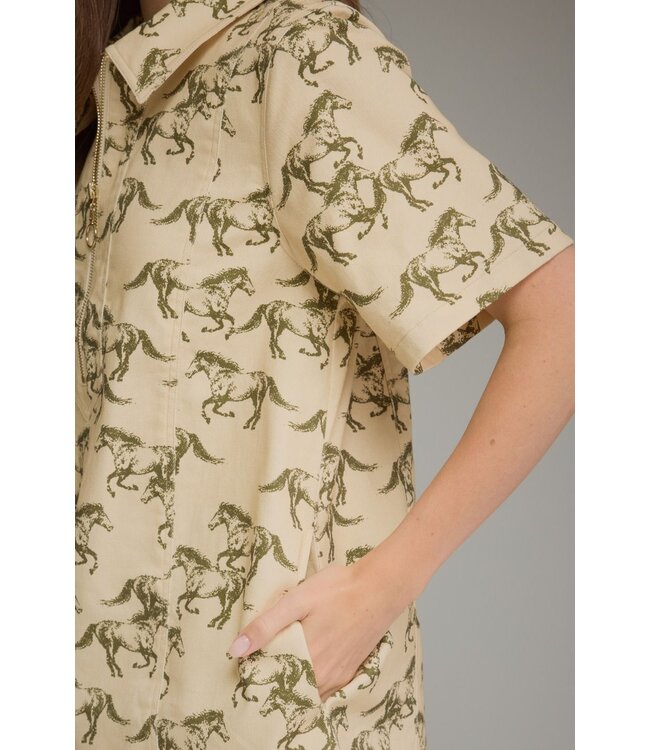 Faith Ecru Wild Horse Dress