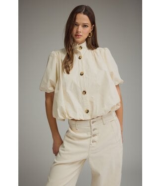 Entro Baleigh Ecru Bubble Top