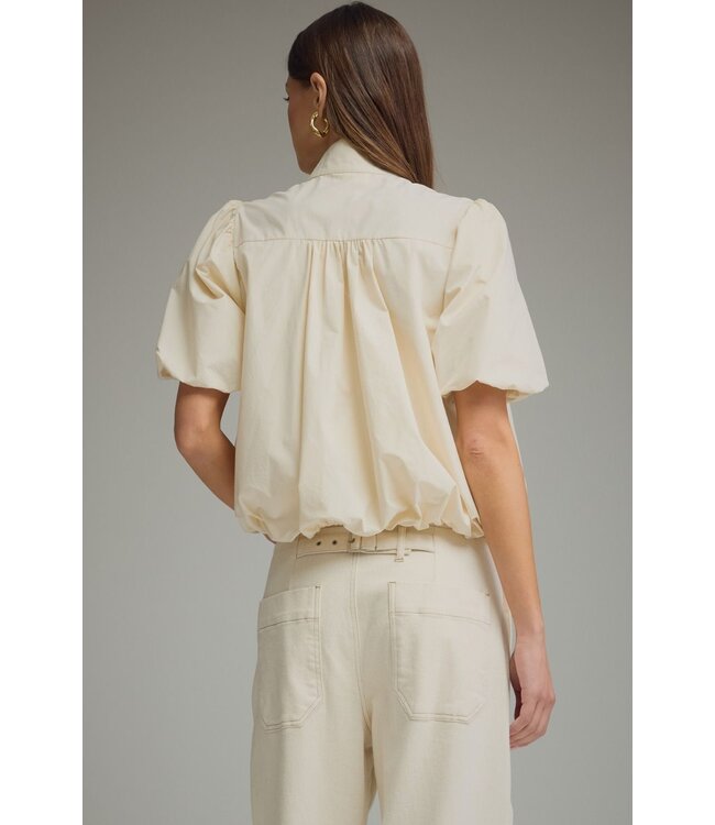 Baleigh Ecru Bubble Top