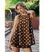 Peyton Mocha Mousse Polka Dot Swing Top