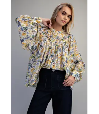 ee:some Rani Golden Meadow Floral Top