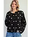 Nicole Black Polka Dot Cardigan