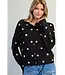 Nicole Black Polka Dot Cardigan