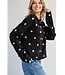 Nicole Black Polka Dot Cardigan