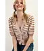 Amie Coco Striped Bow Cardigan