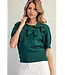 Yvette Hunter Green Bow Sweater