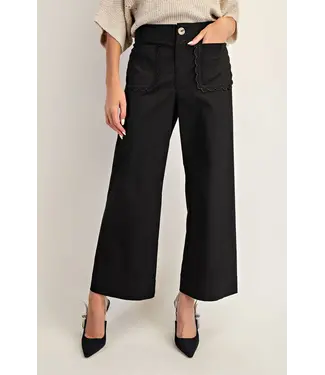 ee:some Karen Black Straight Leg Pants