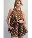 Peyton Mocha Mousse Polka Dot Shorts