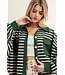 Kerri Evergreen Striped Knit Shacket