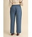 Serenity Denim Polka Dot Wide Leg Cropped Pants