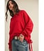Claude Red Knit Sweater