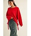 Claude Red Knit Sweater