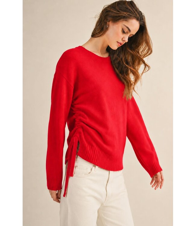Claude Red Knit Sweater