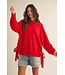 Claude Red Knit Sweater