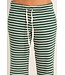 Addyson Dark Green Striped Waffle Knit Pants
