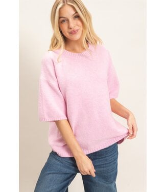 HYFVE Inc Kyleigh Pink Knit Sweater Top