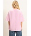 Kyleigh Pink Knit Sweater Top