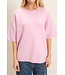 Kyleigh Pink Knit Sweater Top