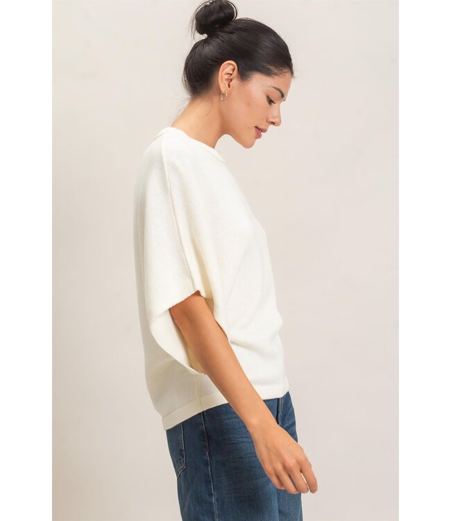 Luna Ivory Sweater Top