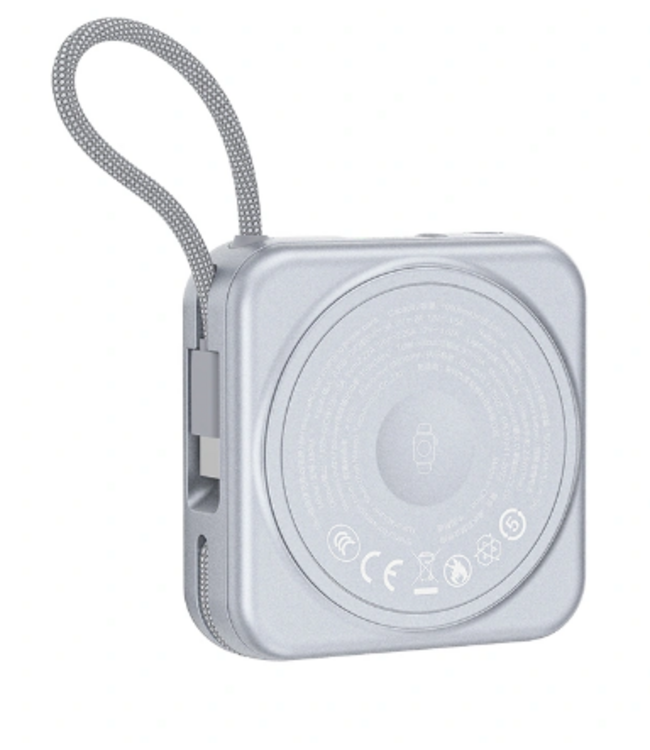 Mini Magnetic Gray Power Bank