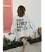How Lucky Are We Cream Sweatshirt