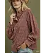 Kate Rust Plaid Top