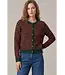 Tracy Green & Red Striped Sweater Cardigan