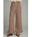 Tana Brown Gingham Ruffle Pants