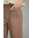 Tana Brown Gingham Ruffle Pants