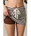 Joy Brown Striped Skort