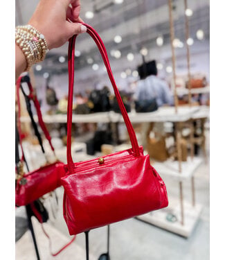 Hobo PRE-ORDER Hobo Adele Frame Shoulder Bag Red