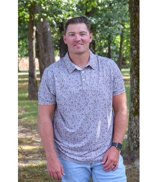 Southern Shirt LLC Hunters Hideaway Ridgeline Printed Polo