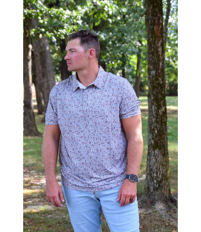Hunters Hideaway Ridgeline Printed Polo