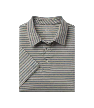 Southern Shirt LLC Cahaba Heather Blue Ridge Stripe Polo
