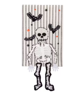 Skeleton Applique Tea Towel