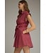 Mauve Brown Fuchsia Striped Dress