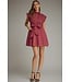 Mauve Brown Fuchsia Striped Dress