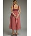 Robin Plum Striped Midi Dress