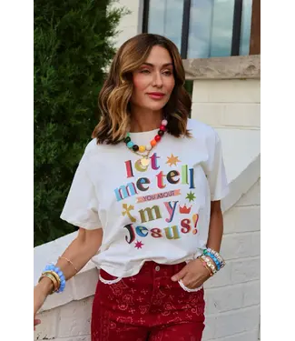 Poppy & Pine My Jesus Ivory Crop Tee