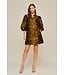 Mallory Taupe Horse Jacquard Dress